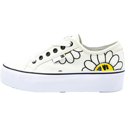 Baskets DC Shoes Manual Platform, Blanc, Femmes