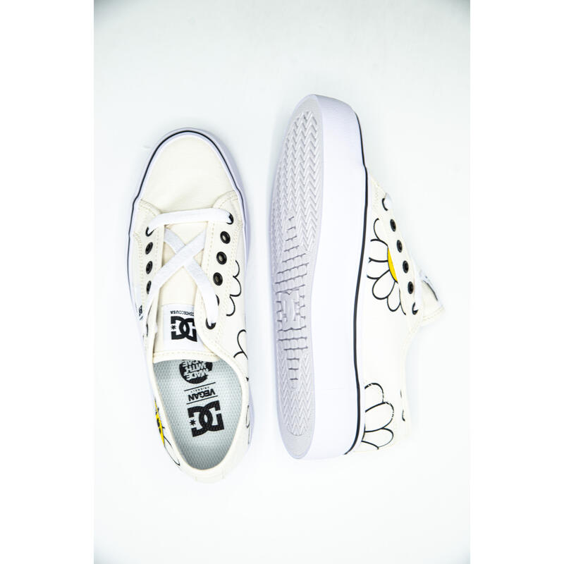 Tenisi femei DC Shoes Manual Platform, Alb
