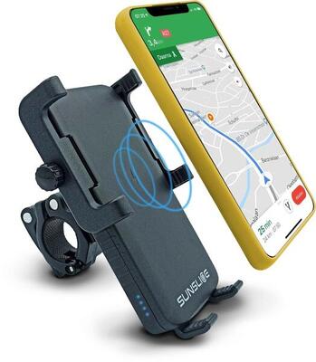 Ciclotrone | Supporto per telefono con powerbank integrato