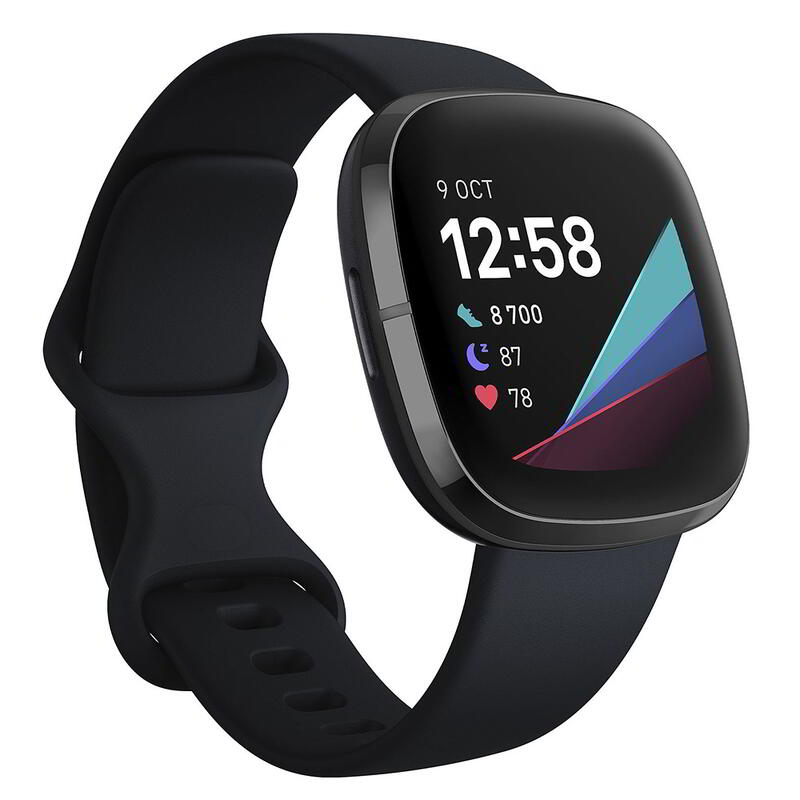 Segunda Vida - Fitbit Sense GPS: Smartwatch Preto/Pulseira Infinito - Bom