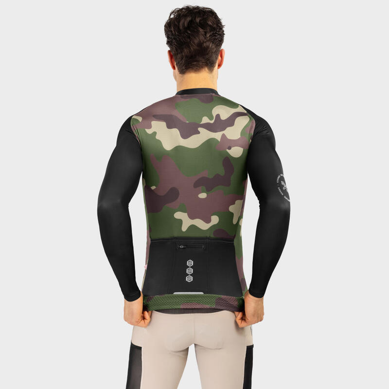 Maillot ciclismo SIROKO GM2 Camouflage Negro Hombre
