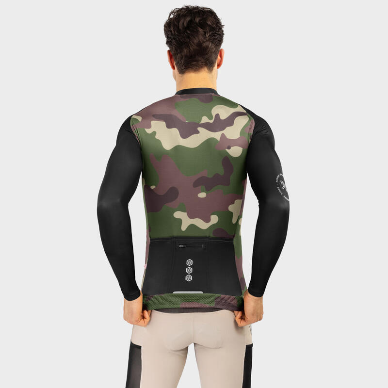 Pánský cyklistický dres gravel GM2 Camouflage