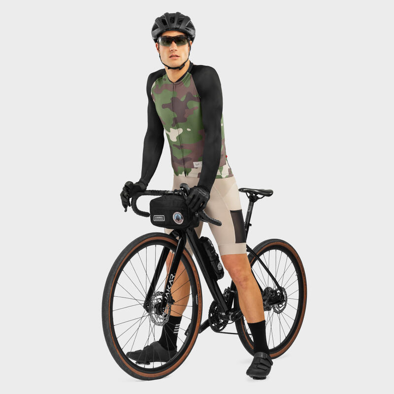 Maillot ciclismo GM2 Camouflage SIROKO Hombre Negro