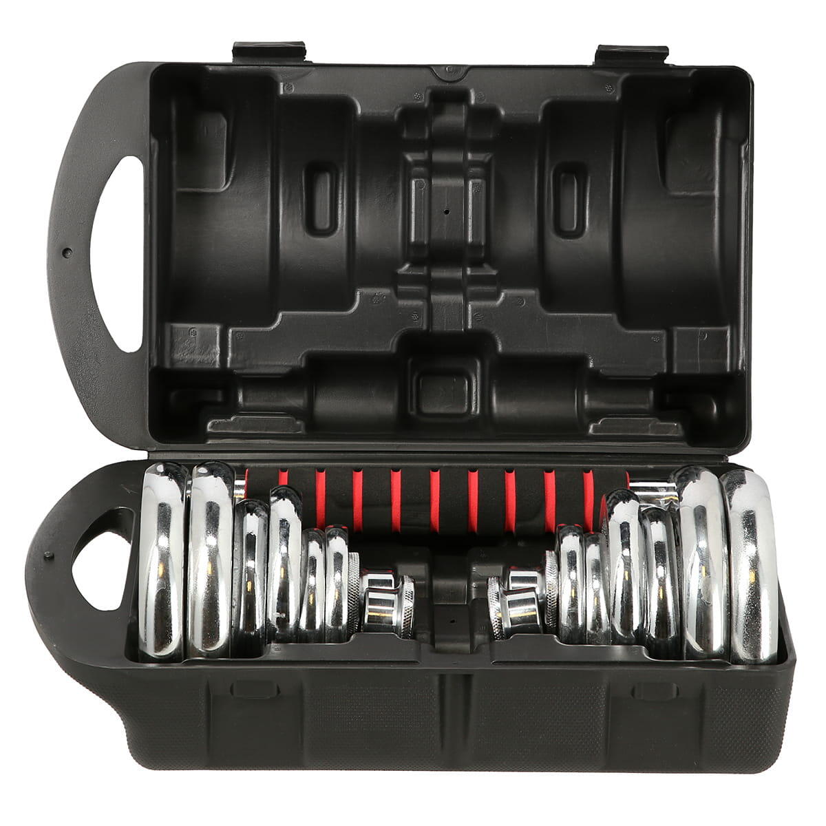 Set d'Haltères et Dumbbells Réglables avec Mallette de Rangement - 50 kg 6/7