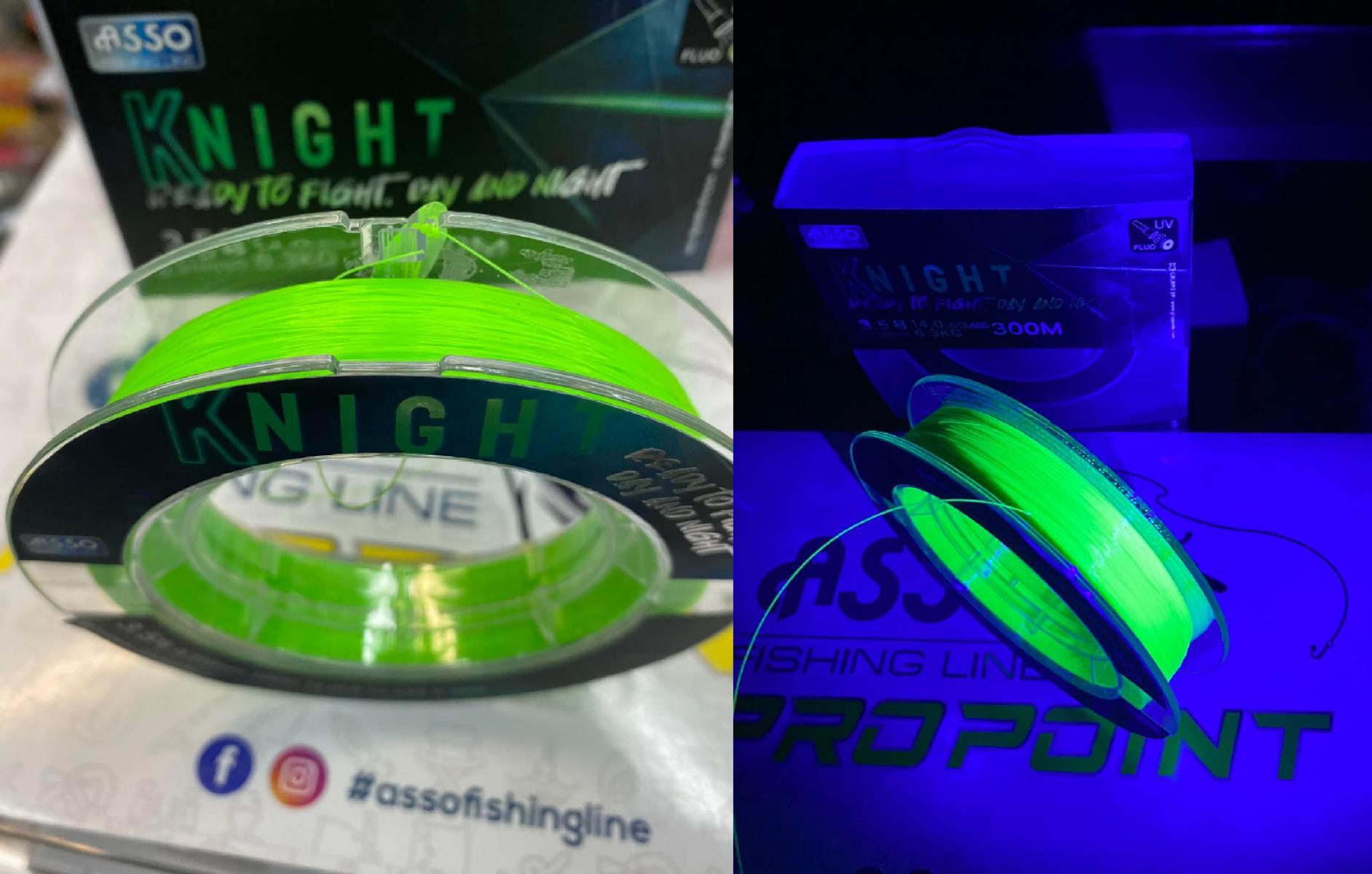 Filo in nylon fluorescente FC Coated Asso Knight  - 300 mt 3/4