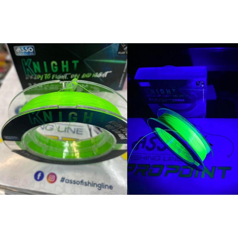 Filo in nylon fluorescente FC Coated Asso Knight  - 300 mt