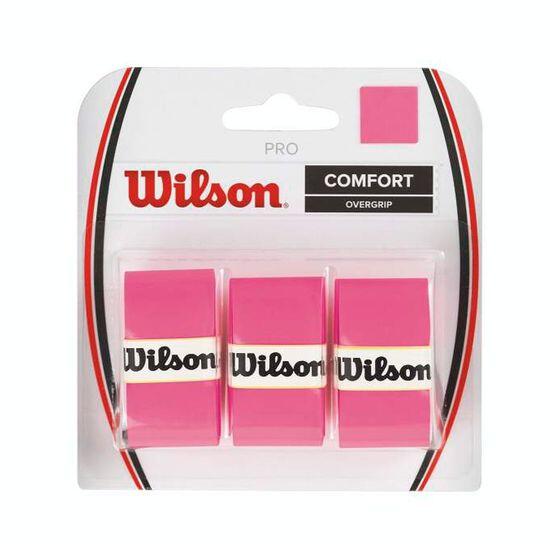 Wilson Pro Comfort overgrip rose, lot de 3