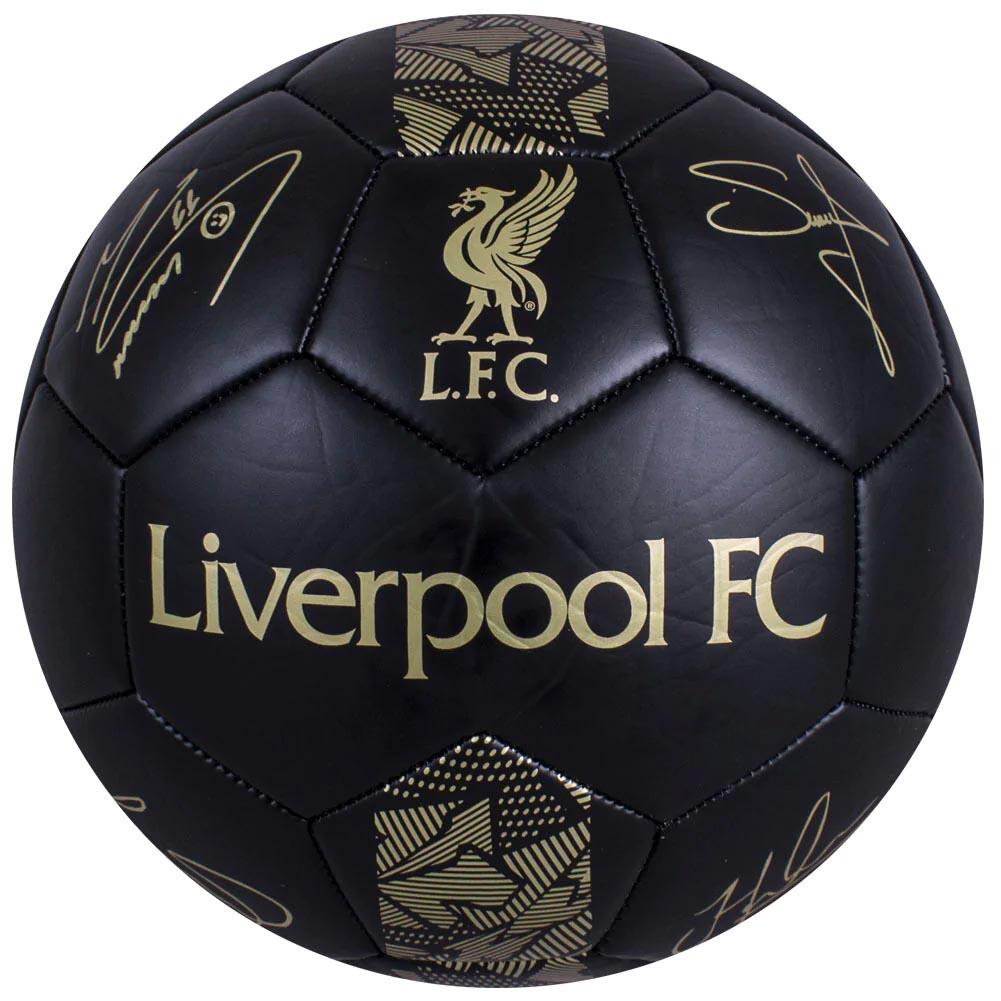Liverpool FC Phantom Signature Football Black/Gold