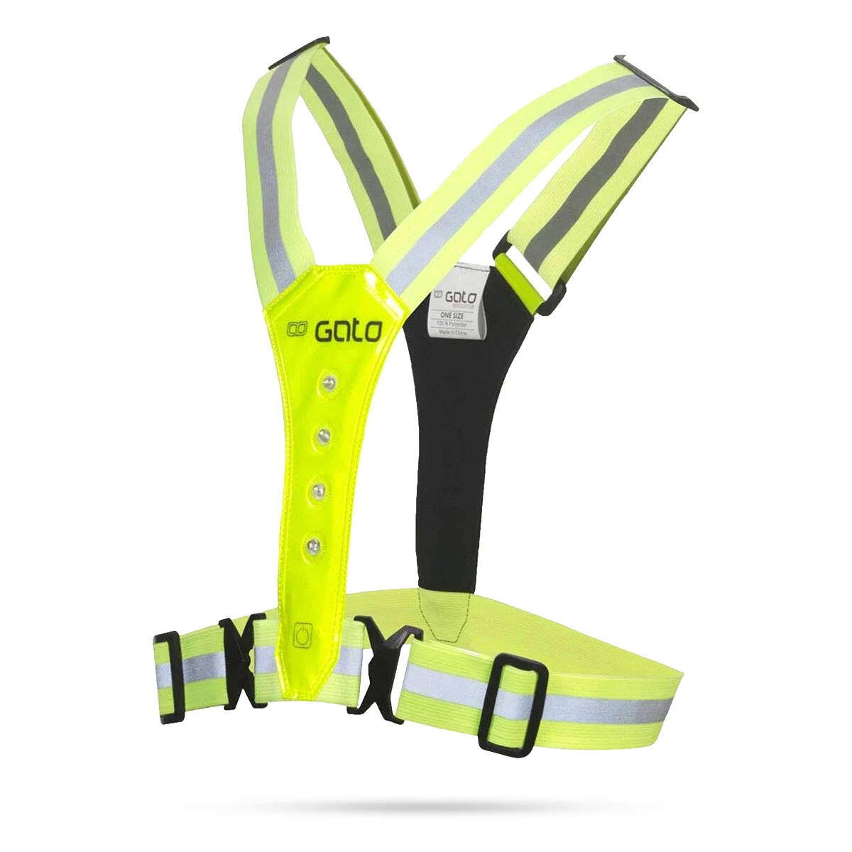 GATO SPORTS Gato Kids led safer vest neon yellow kids size