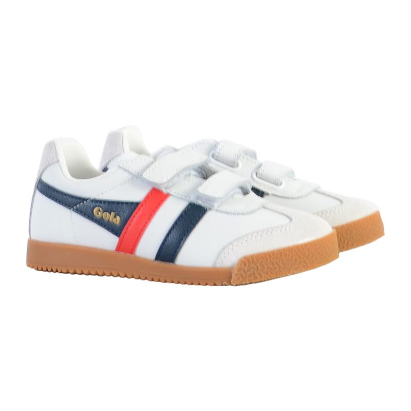 Kindertrainers Gola Classics Harrier Leather Strap Trainers