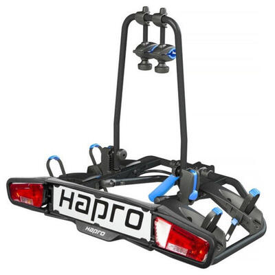 Hapro atlas 2 premium blauwe fietsendrager voor 2 fietsen