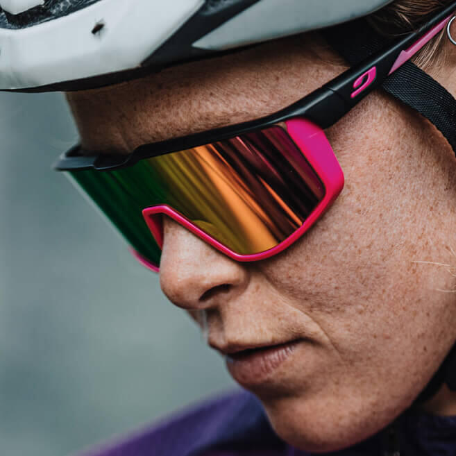 Okulary rowerowe JULBO FURY różowo czarne Spectron kat. 3