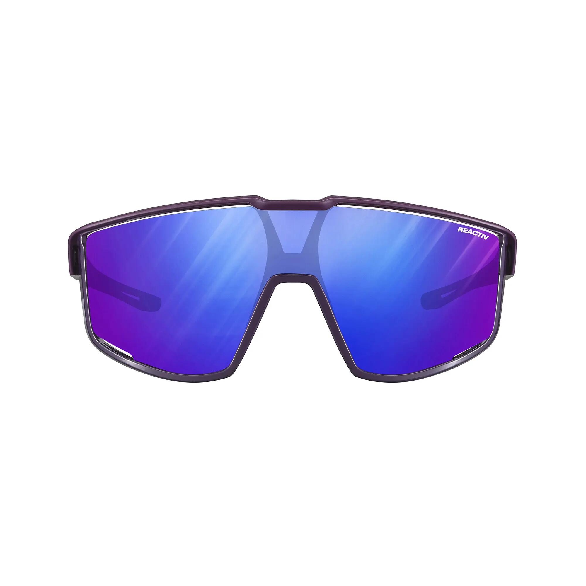 Fahrradbrille Fury Reactiv High Contrast 1-3 matt violett-grau 2/5