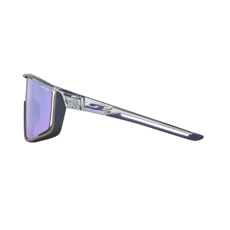 Fahrradbrille Fury Spectron 1 durchscheinend glänzend grau-violett