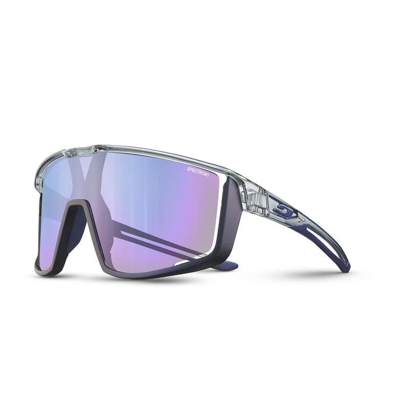 Fahrradbrille Fury Spectron 1 durchscheinend glänzend grau-violett
