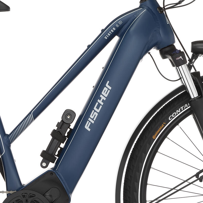 FISCHER Trekking E-Bike Viator 8.0i - blau, RH 45 cm, 28 Zoll, 711 Wh