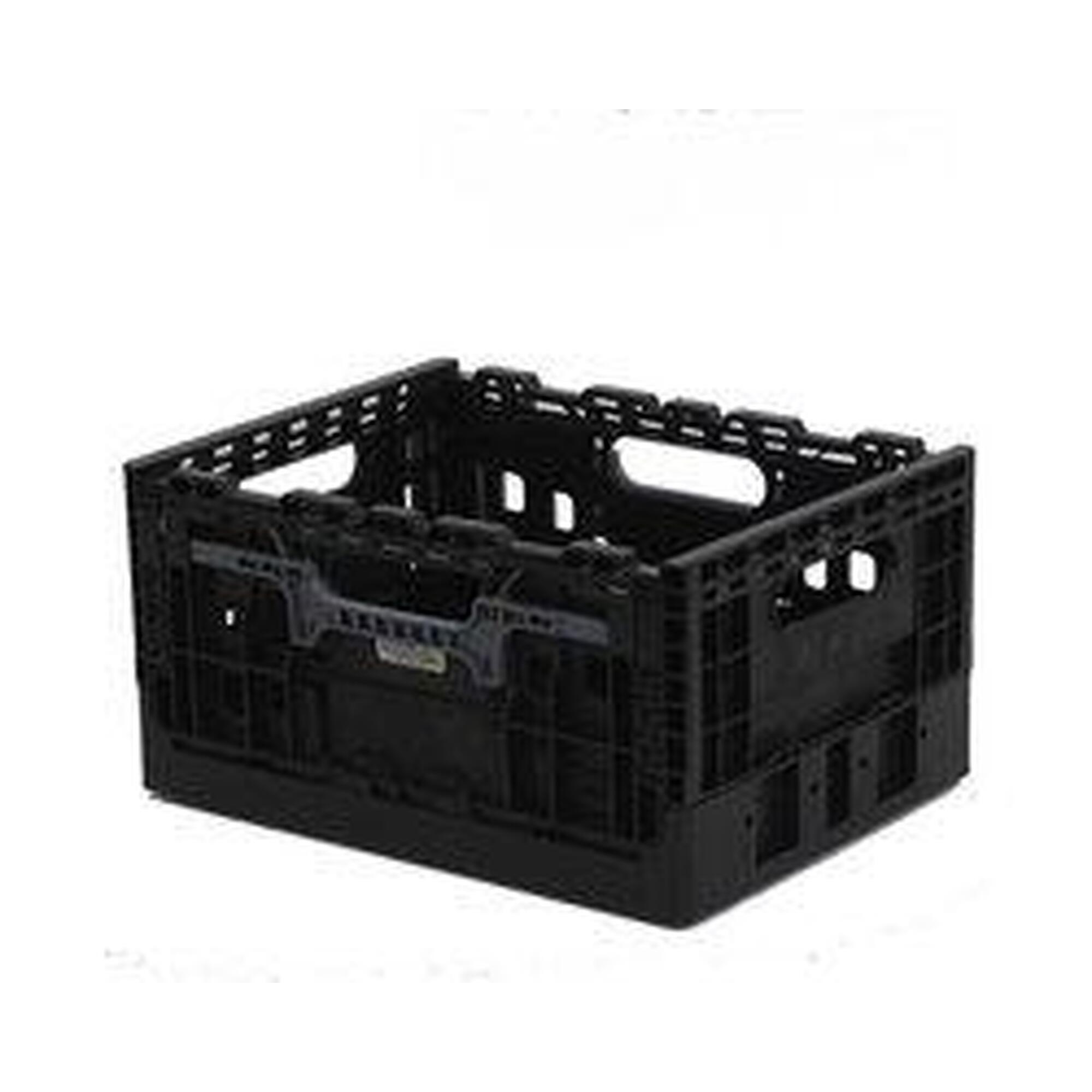 Cesta de plástico reciclado - 16L - Preto