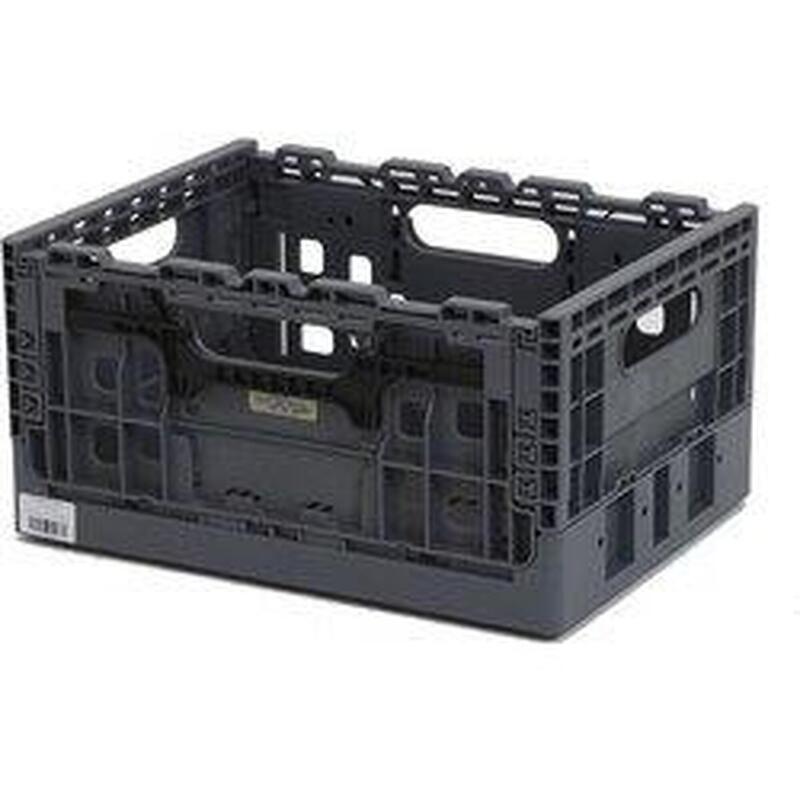Panier en plastique recyclé - 16L - Noir