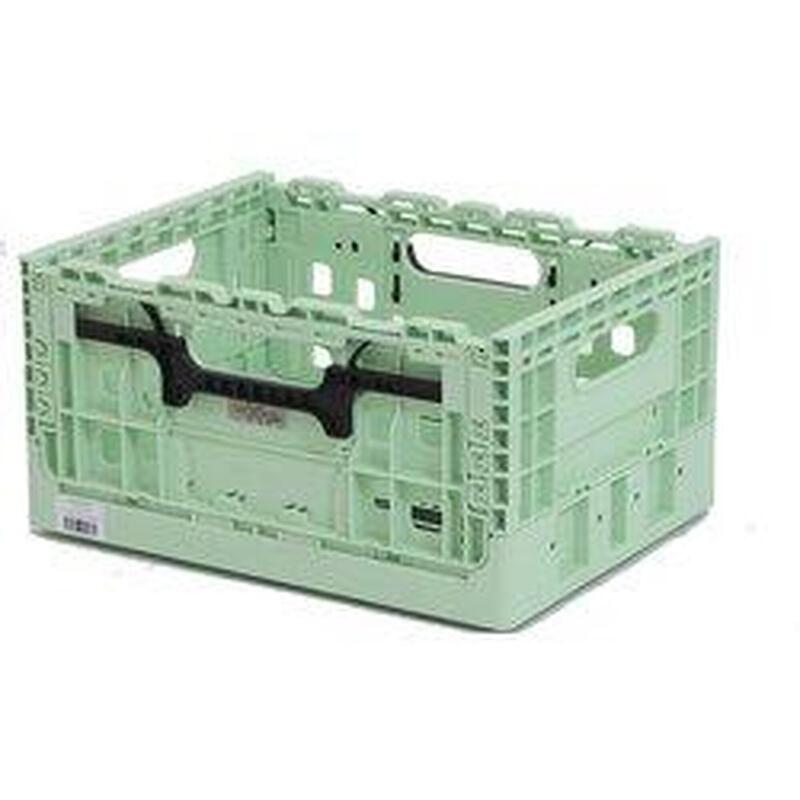 Panier en plastique recyclé pour vélo - 16L - Turquoise