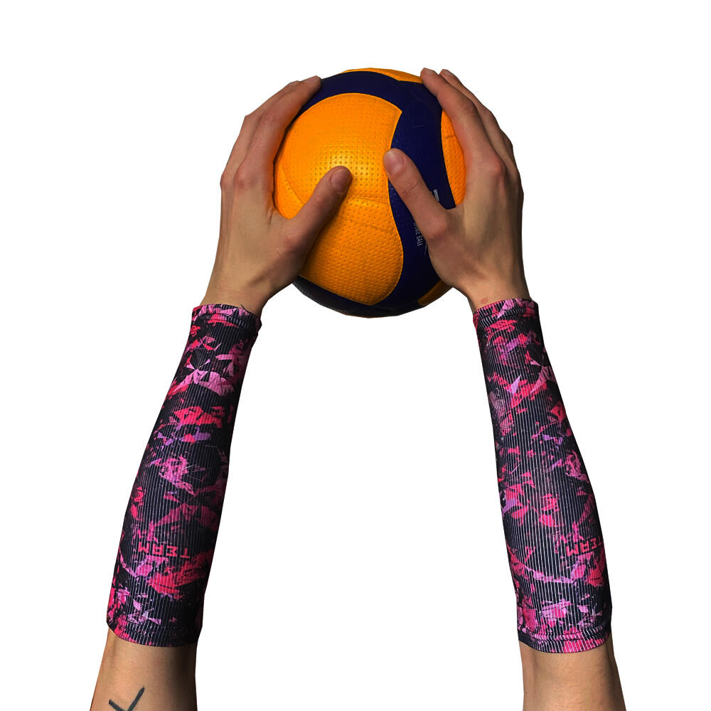 Rękawki siatkarskie unisex JG TEAM prążkowane krótkie 2/3