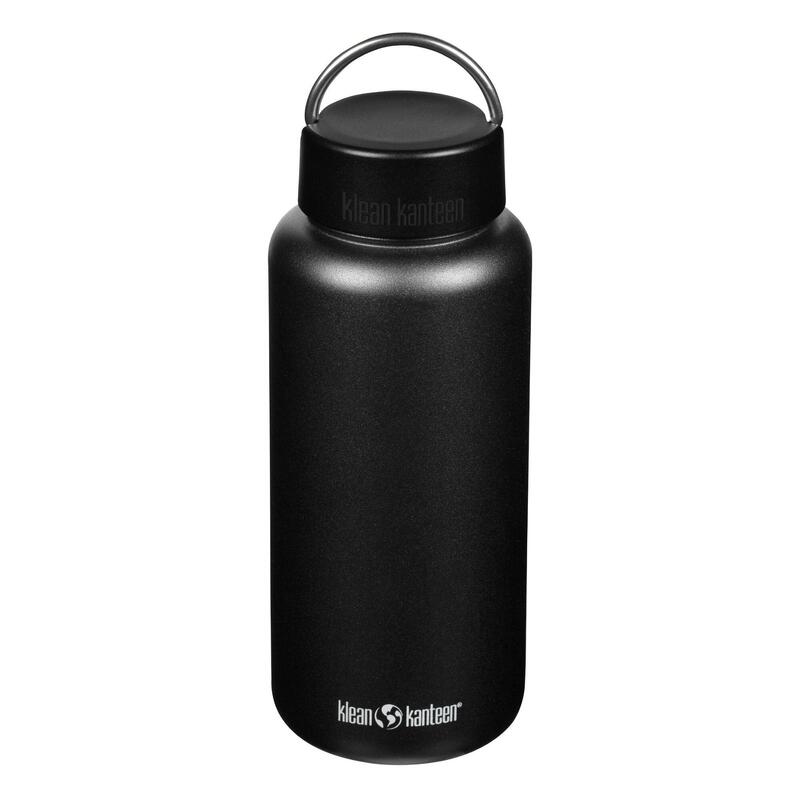 Botella Wide Klean Kanteen con Tapa Loop 40oz -1200ml negro