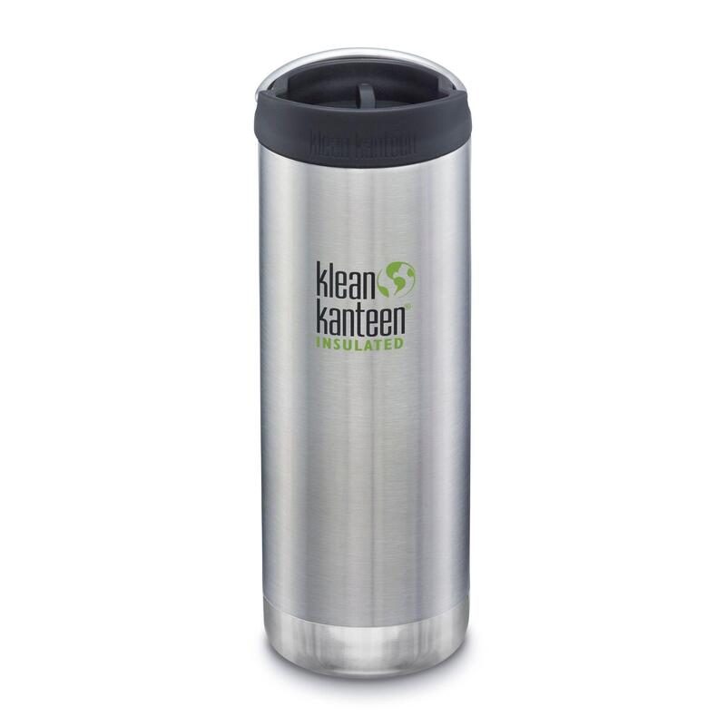 Botella Termica TKWide Klean Kanteen con Café Cap 16oz -473ml plateado