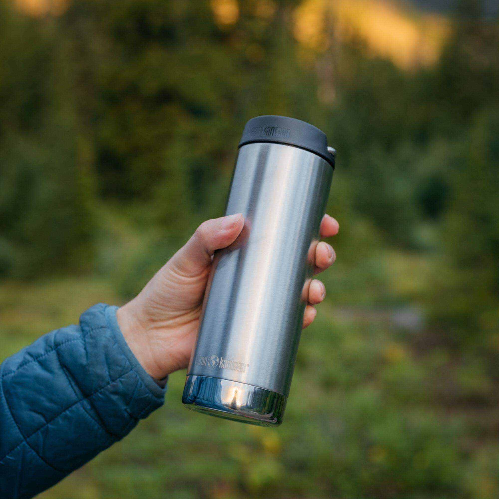 Botella Termica TKWide Klean Kanteen con Café Cap 16oz -473ml plateado 2/7