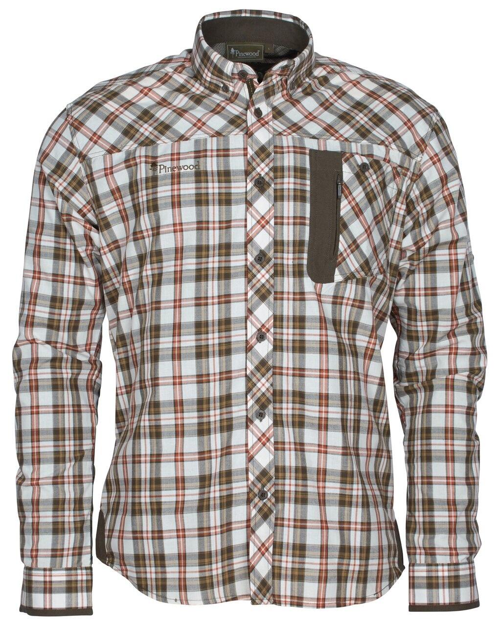 PINEWOOD Pinewood Wolf Shirt - Heren - Off White/Brown