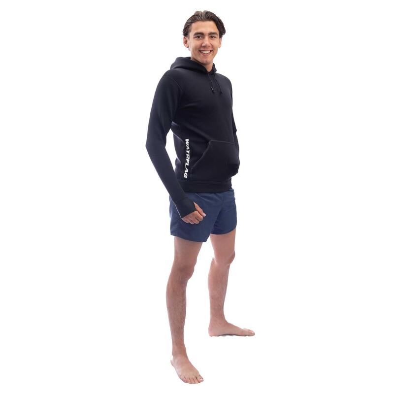Macumba hoodie para Surf Sup - Neoprene - Unisexo - Preto - 1.5mm