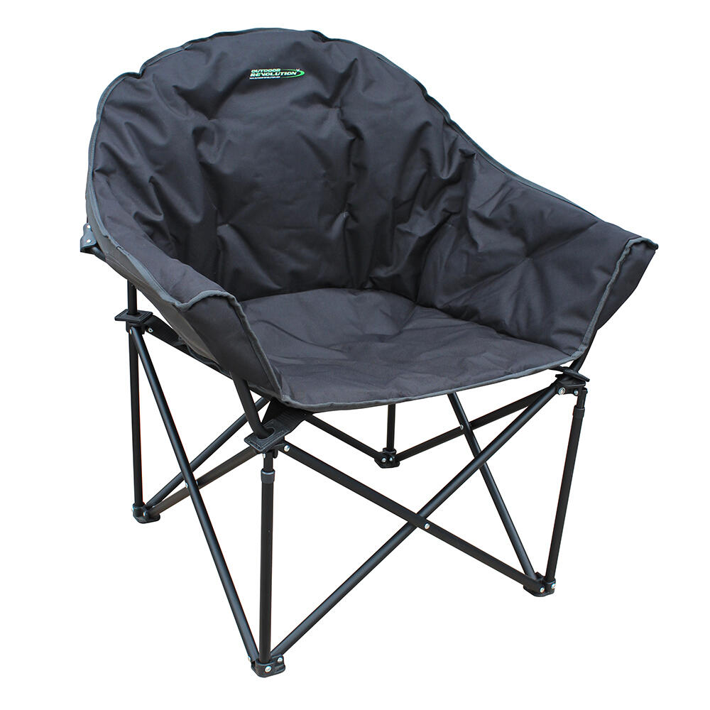 Tubbi XL Chair Grey and Black 1/3