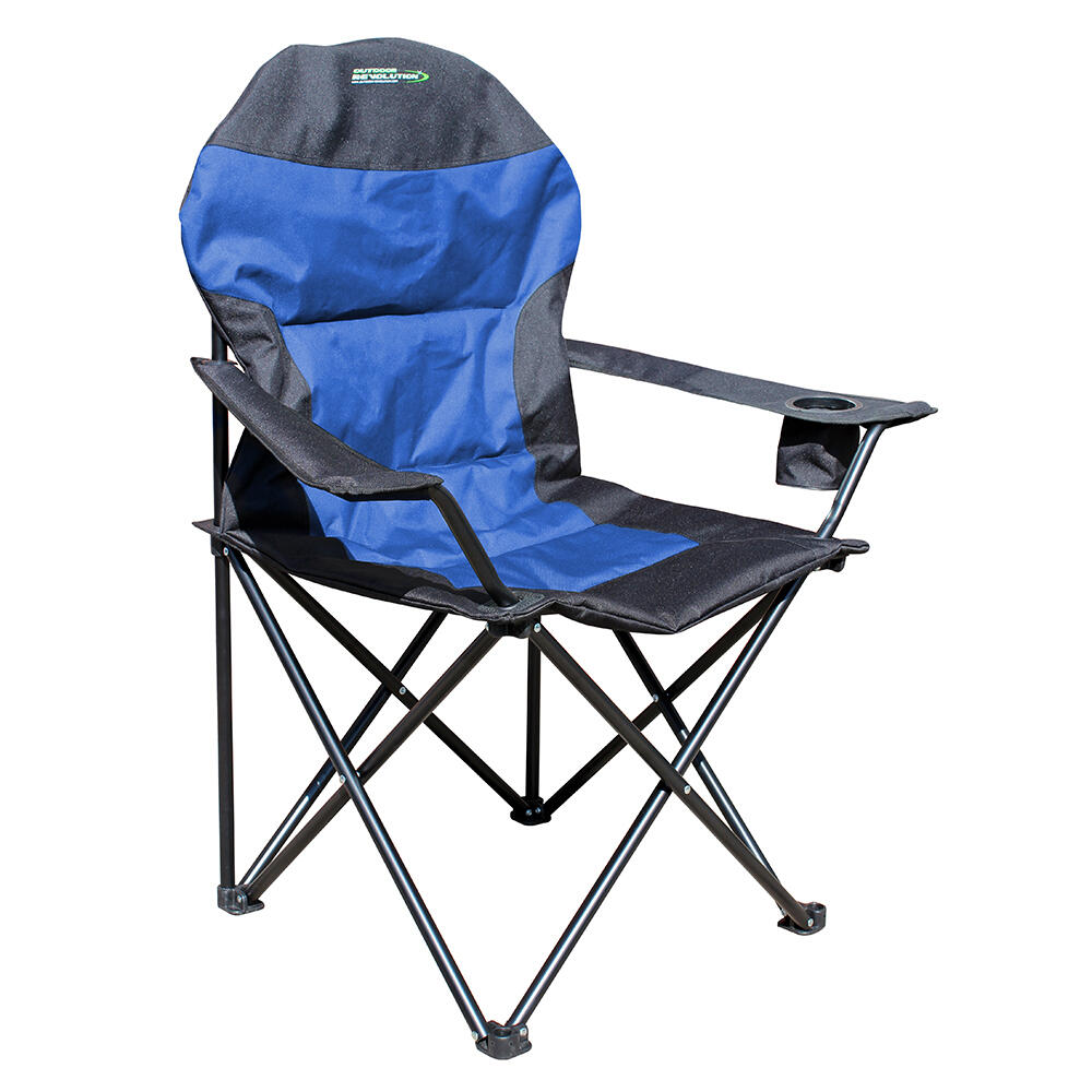 OUTDOOR REVOLUTION High Back XL Chair Navy Blue and Black