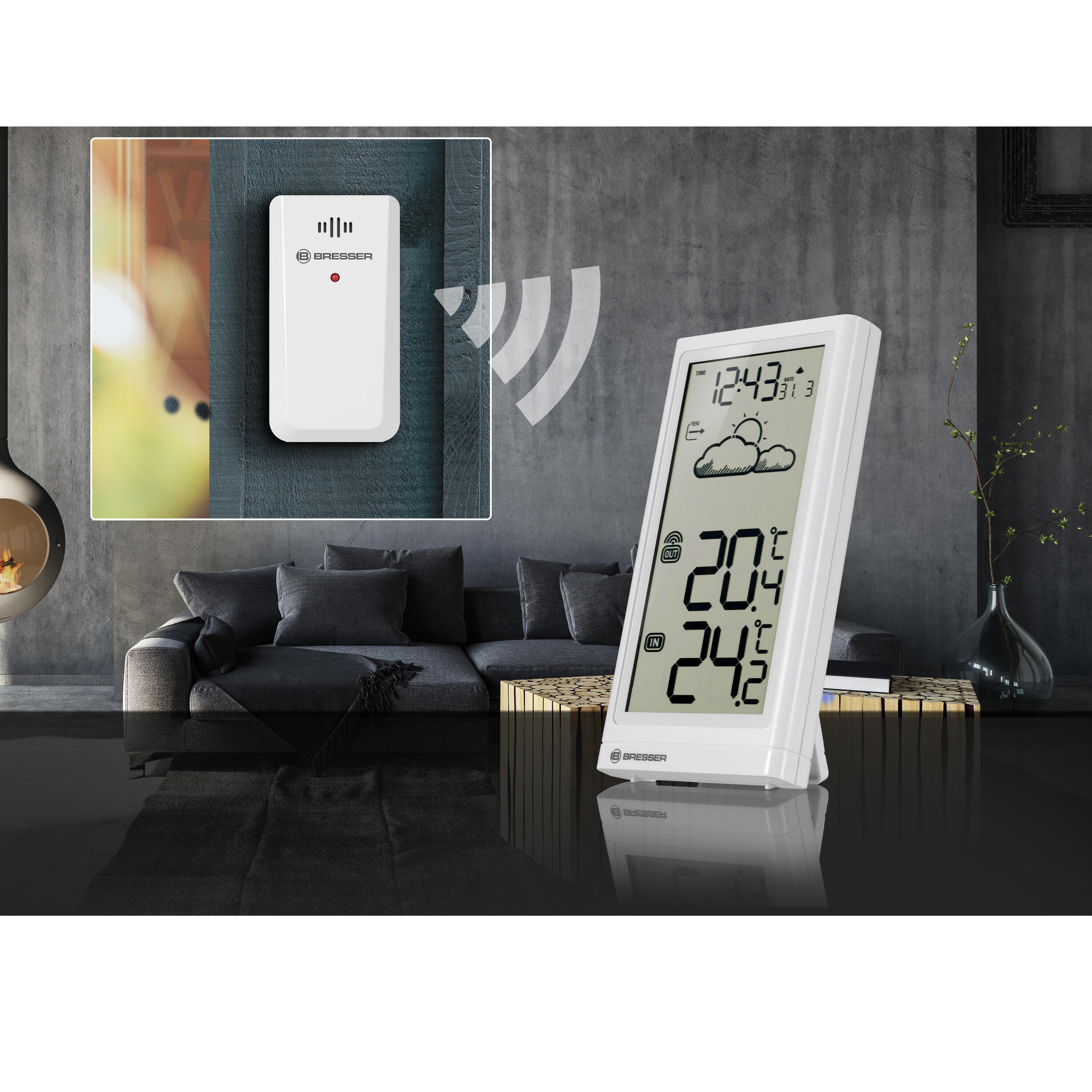 Station météo sans fil BRESSER Température -Tendance météo 4/5