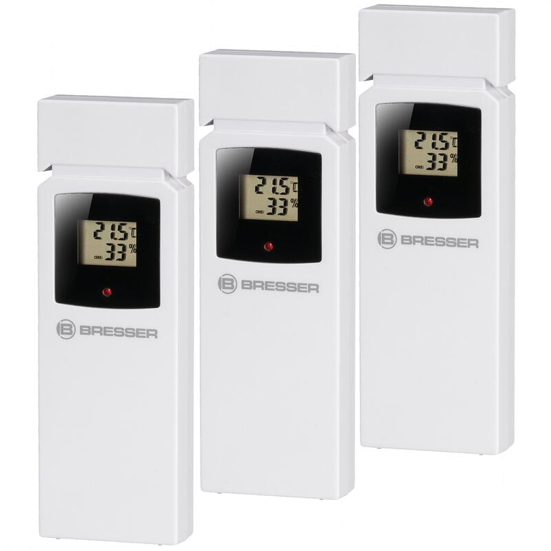 Thermohygromètre multifonctionnel avec 4 résultats de mesure de la température