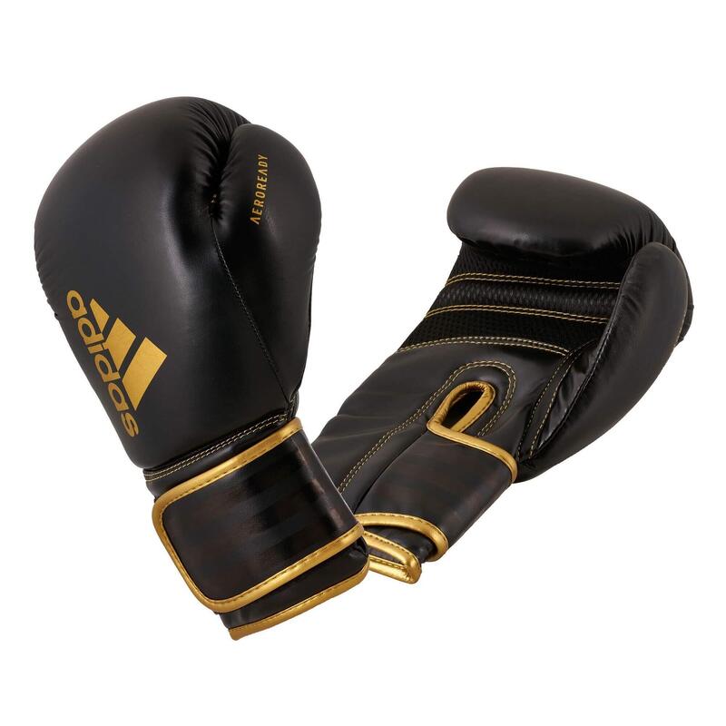 adidas Boxhandschuhe Hybrid 80, black/gold, ADIH80