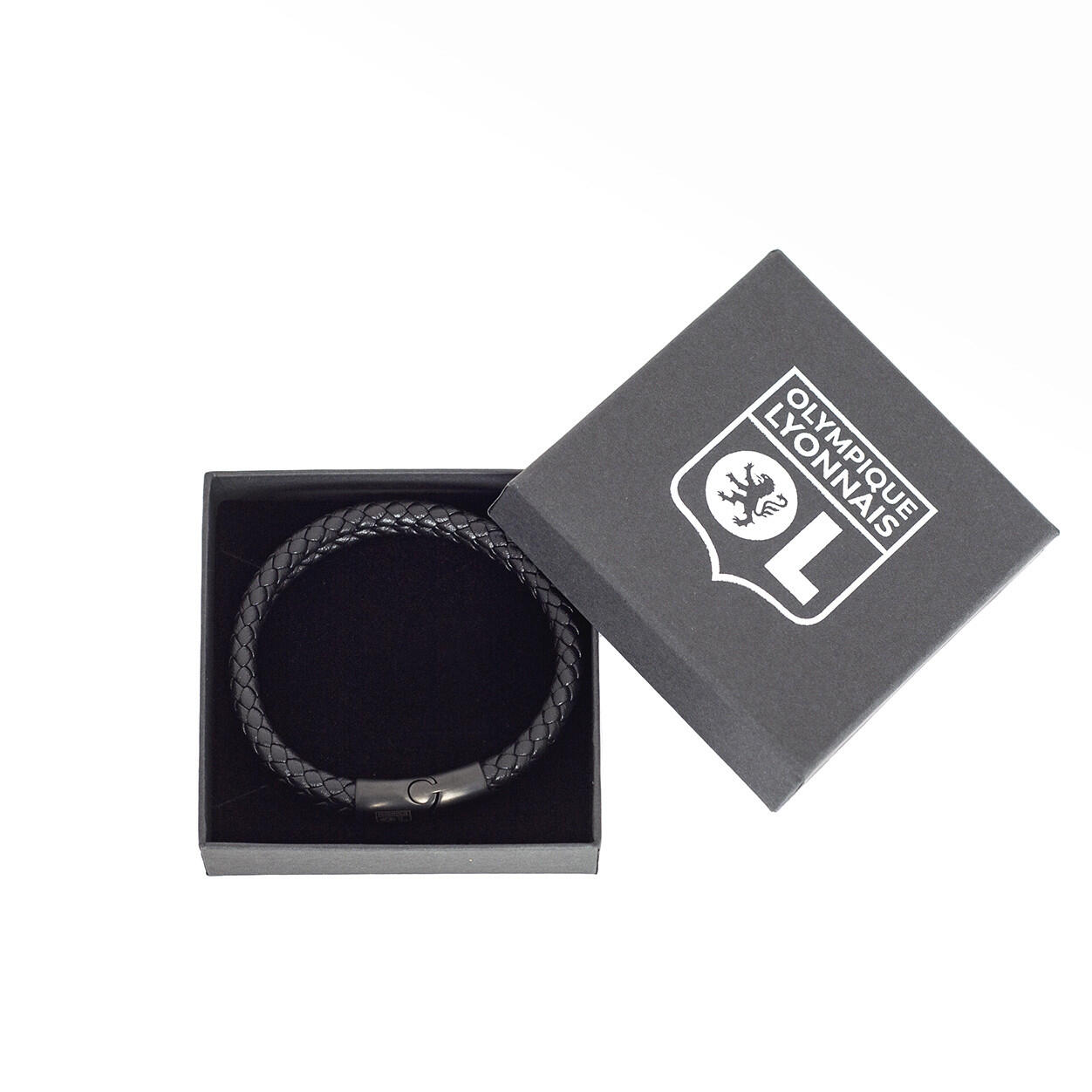 Bracelet Cuir Noir OL 1/5