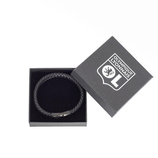 Bracelet Cuir Noir OL