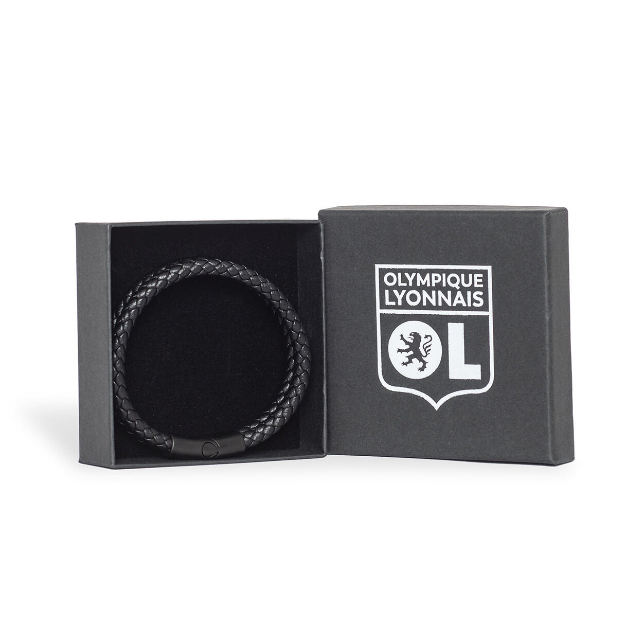 Bracelet Cuir Noir OL 2/5
