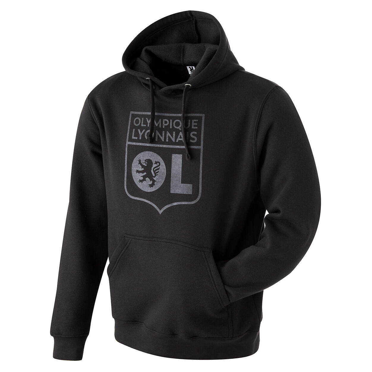 Sweat à capuche Basic Ton sur Ton Noir Mixte 2/5