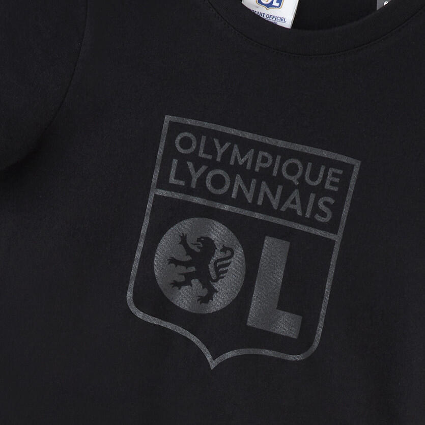 T-Shirt Basic Ton sur Ton Noir Enfant 3/5
