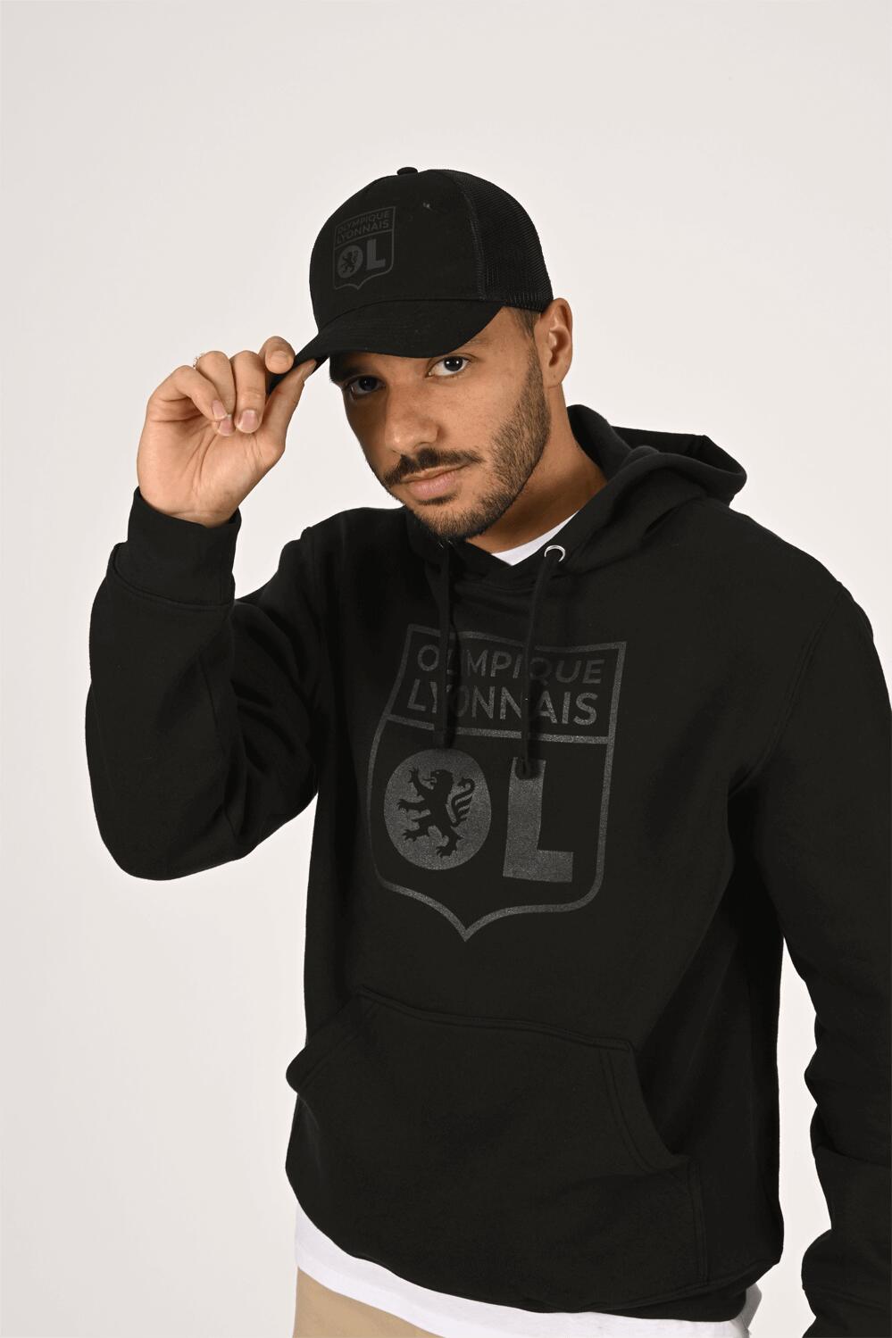 Sweat à capuche Basic Ton sur Ton Noir Enfant 4/5