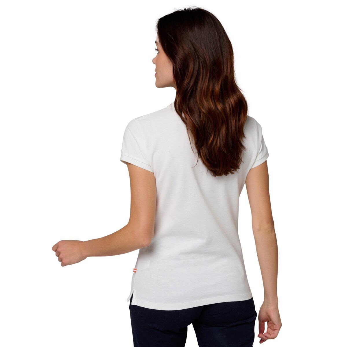 Polo Basique Femme - Ecru 3/4