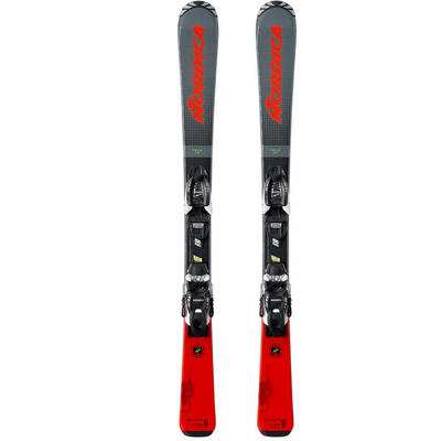 Kinderafdalski nordica team j r + j4.5 fdt grijs/rood 110 cm