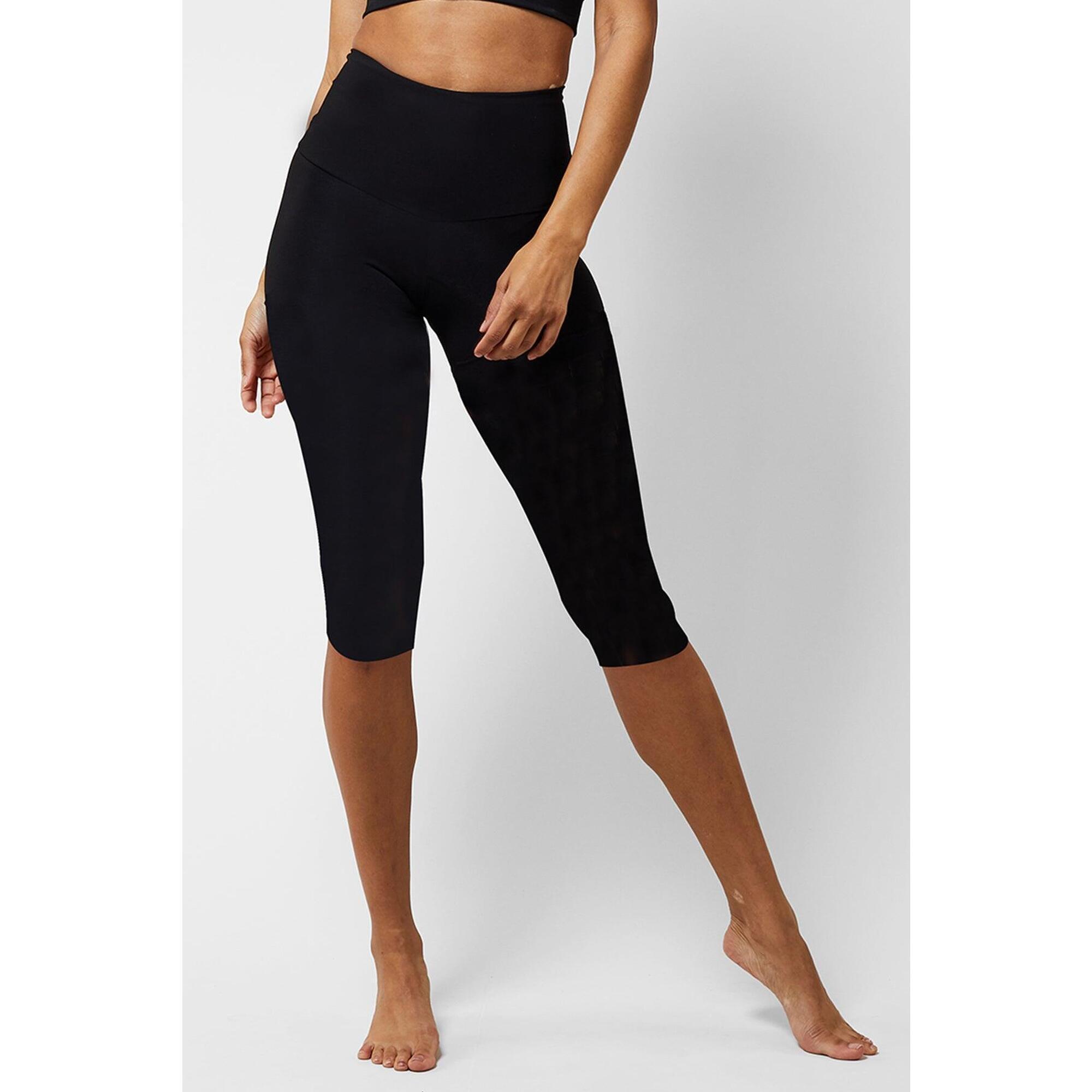 TLC SPORT Extra Strong Compression Tummy Control Capri Black