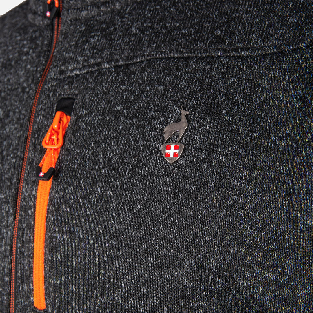 Polar bluza rozpinana dzianinowa melanżowa Navoy AULP 3 kieszenie 3/5