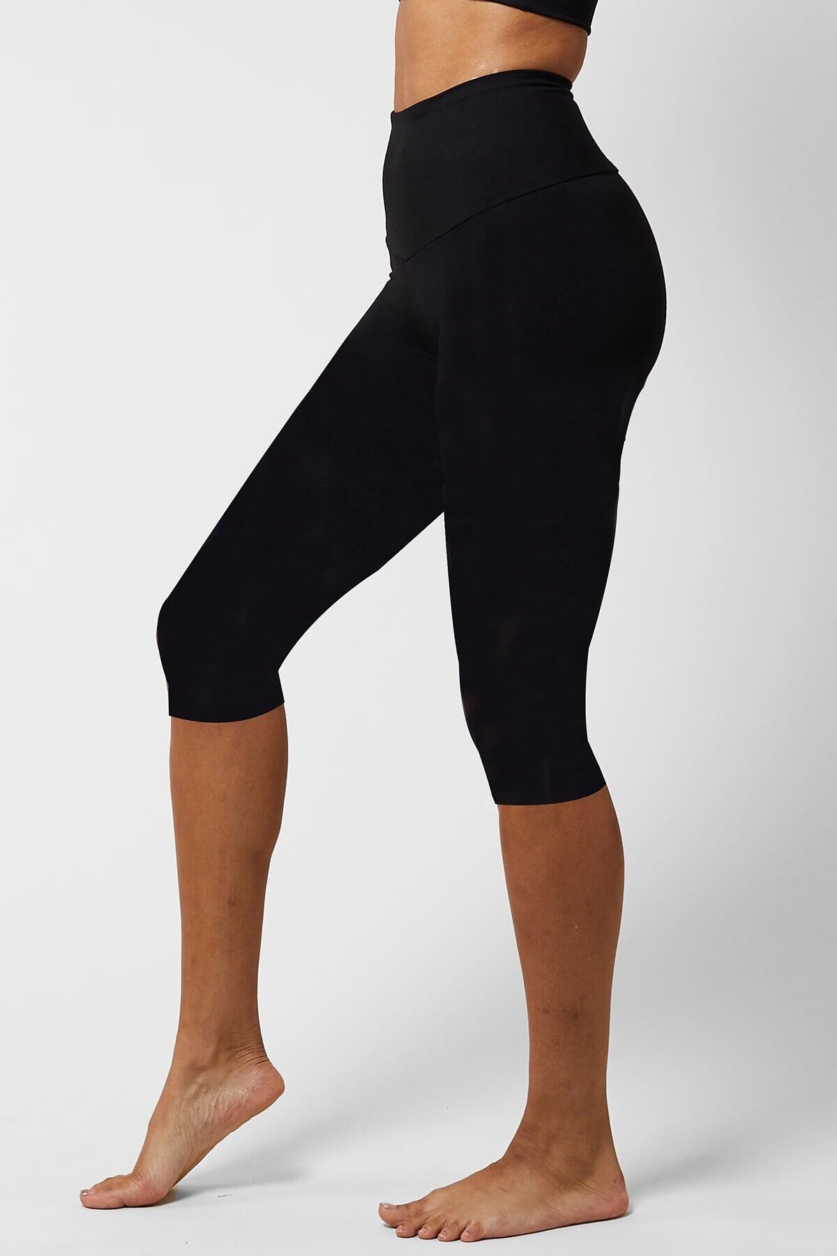 TLC SPORT Extra Strong Compression Capri Black