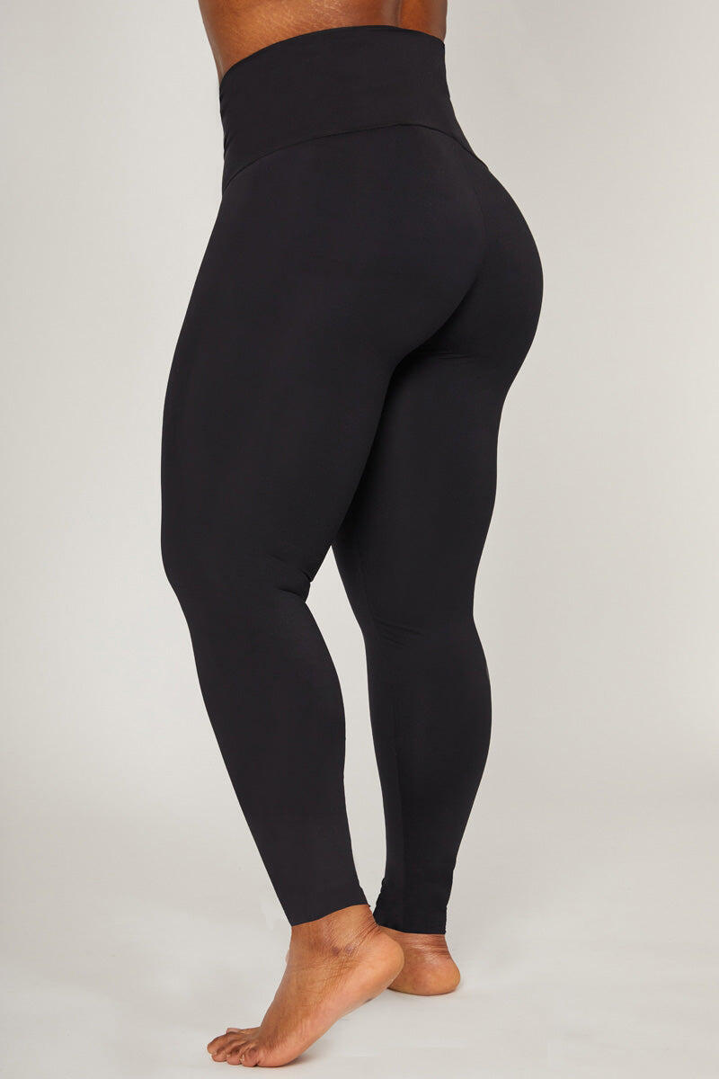 Extra Strong Compression Curve Leggings with Waisted Tummy Control Black 2/6