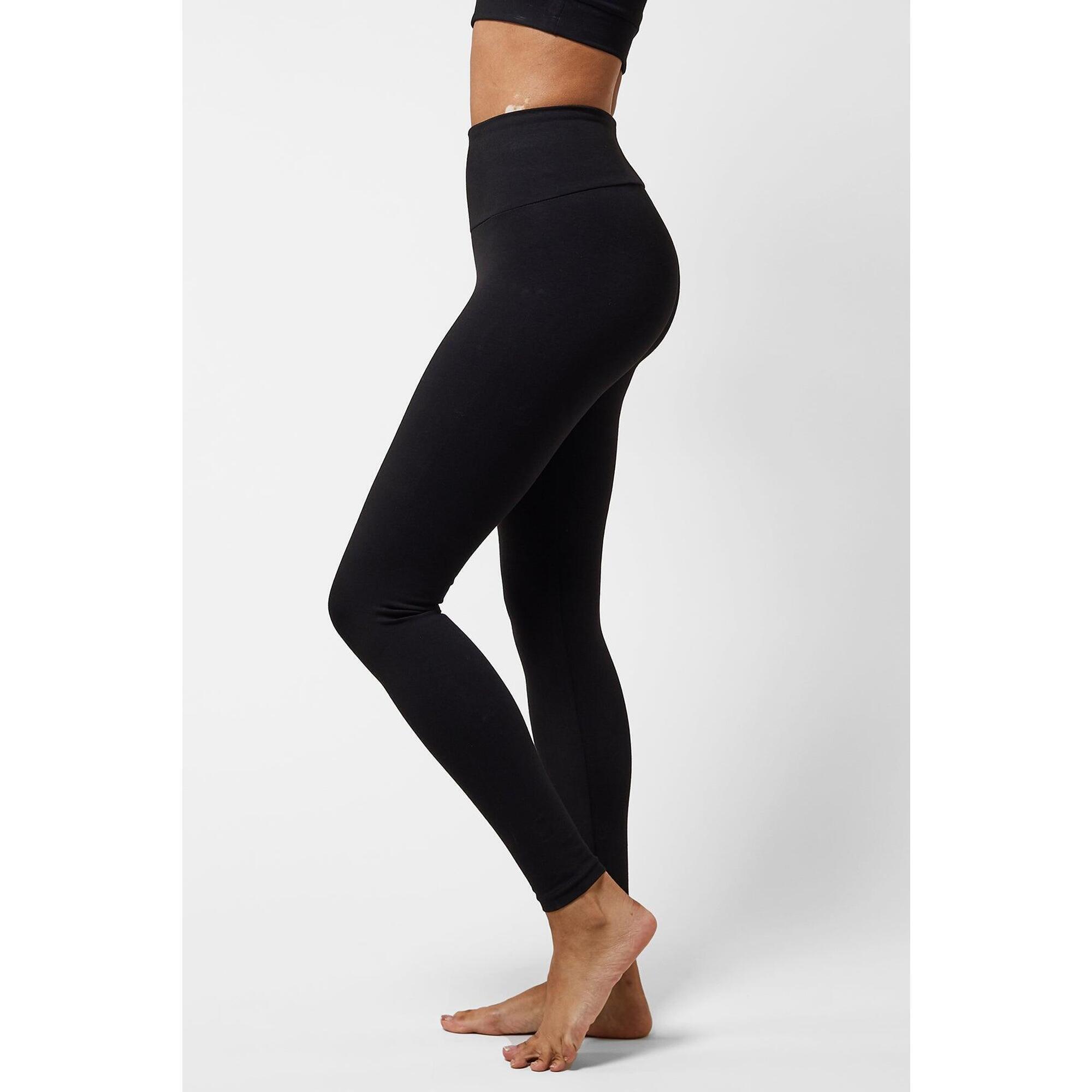 Lightweight Strong Compression Tummy Control Leggings Short Leg Black 1/6