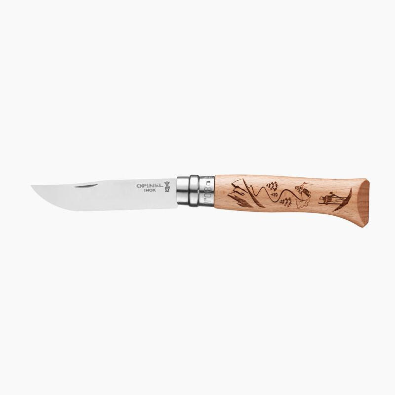 Opinel - Couteau Opinel N° 8 Inox Ski - Couteau - Marron - Taille Unique - Decathlon