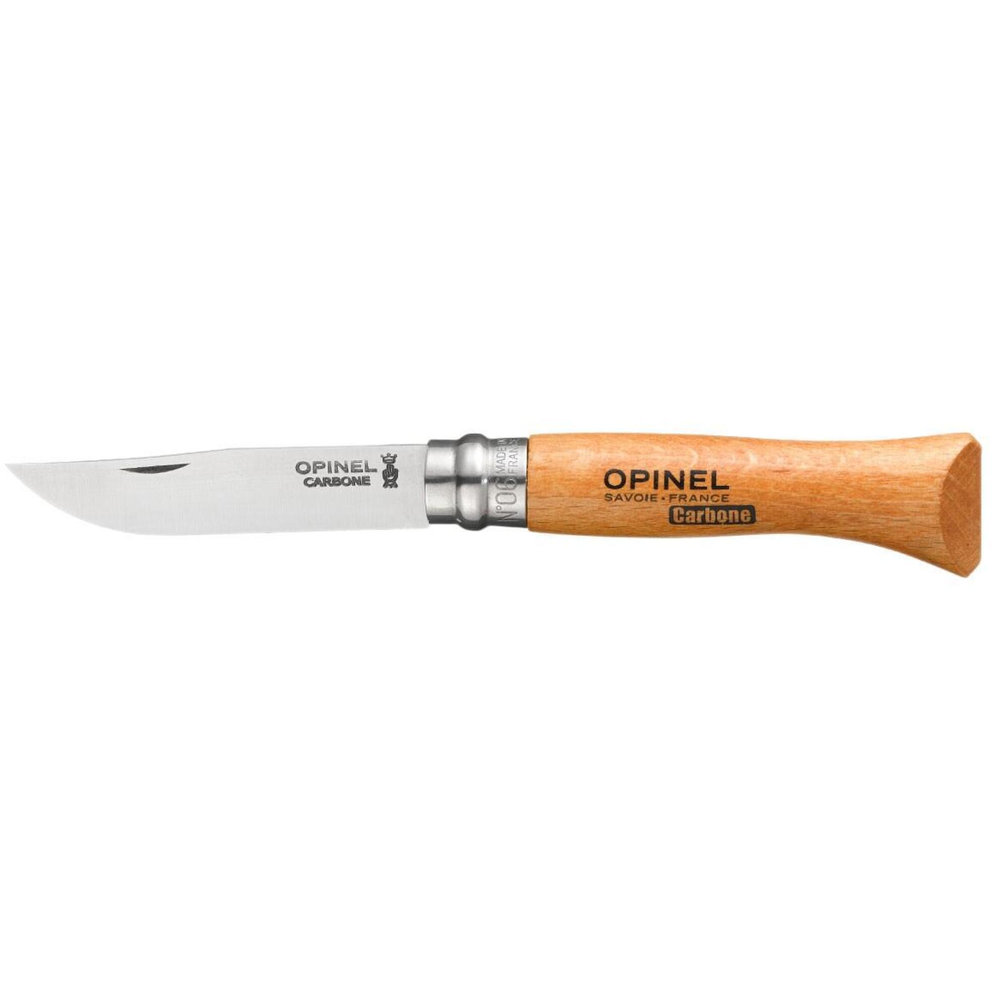 Opinel - Couteau Opinel N° 6 Carbone - Couteau - Marron - Taille Unique - Decathlon