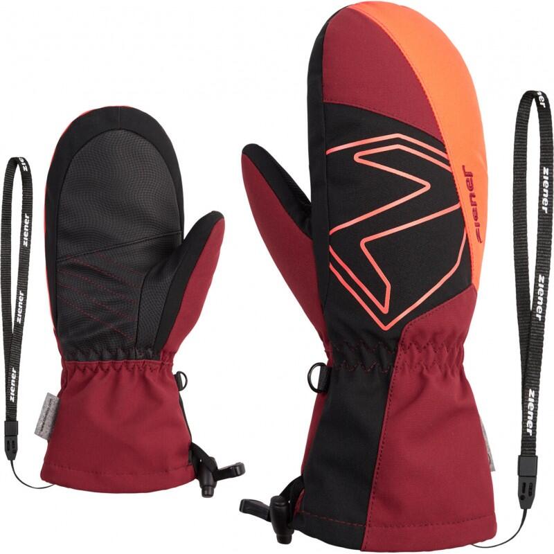 Gants et Moufles ZIENER Lavalino AS JR-9 ans - 134 cm-Rouge